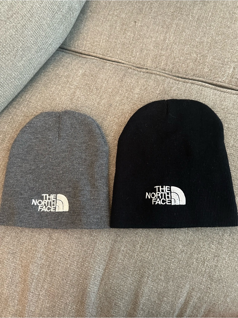 The North Face Mens Beanie Duo - Black & Gray